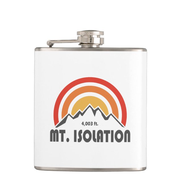Mt. Isolation New Hampshire Flask (Front)