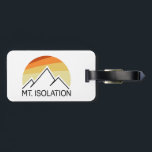 Mt. Isolation New Hampshire Retro Luggage Tag<br><div class="desc">Mount Isolation is a 4, 003 foot mountain located in the Dry River Wilderness in New Hampshire. It is situated in the Presidential Range in the White Mountains. Mount Isolation is the highest peak in the Montalban Ridge,  which extends from South from Boott Spur.</div>
