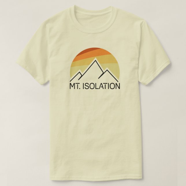 Mt. Isolation New Hampshire Retro T-Shirt (Design Front)