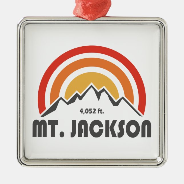 Mt. Jackson New Hampshire Metal Ornament (Front)