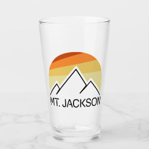 Mt. Jackson New Hampshire Retro Glass