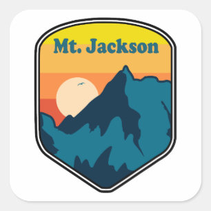 Mt. Jackson New Hampshire Sunrise Square Sticker