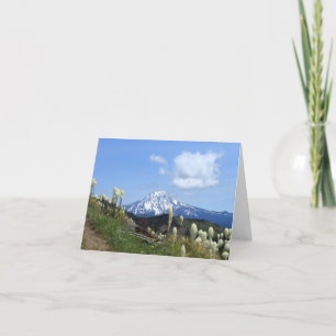 Mt. Jefferson blank 4x6 notecard. Thank You Card