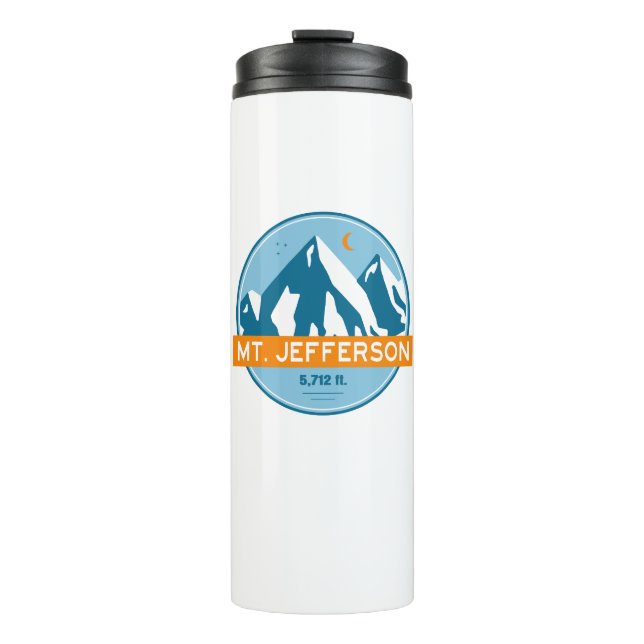 Mt. Jefferson New Hampshire Stars Moon Thermal Tumbler (Front)