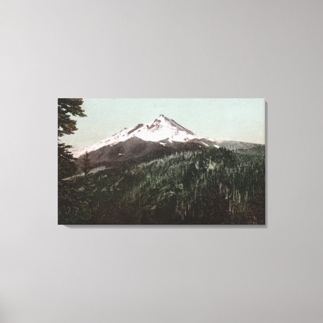 Mt. Jefferson, Oregon Mountain View Canvas Print (Front)