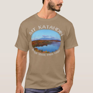 Mt Katahdin Autumn Maine Scenic Beauty T-Shirt