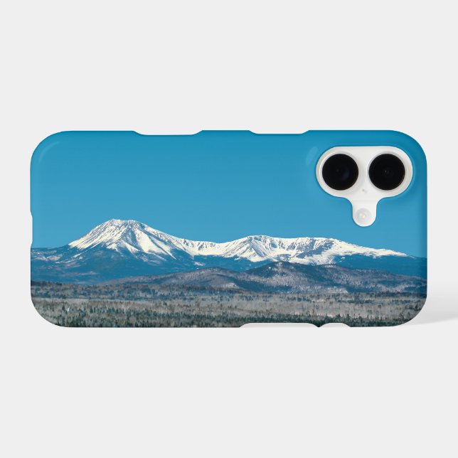 Mt. Katahdin Baxter State Park In Maine iPhone Case (Back Horizontal)