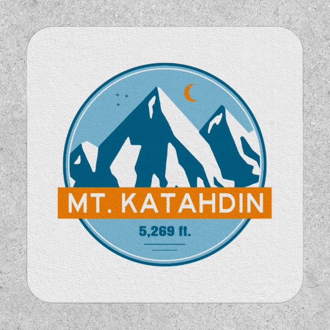 Mt. Katahdin Maine Stars Moon Patch (Front)