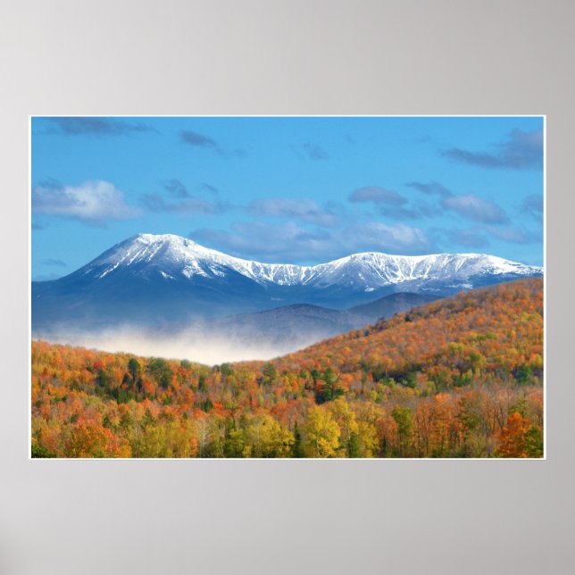 Mt Katahdin Photo Scenery Poster (Front)