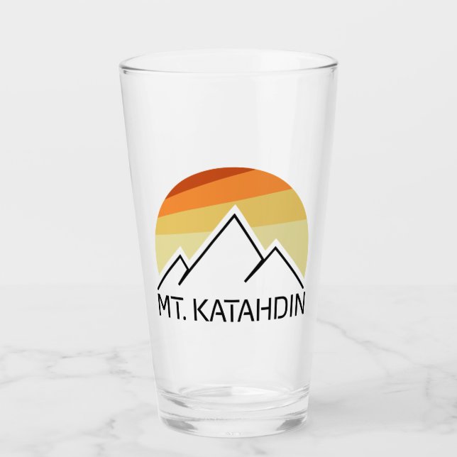 Mt. Katahdin Retro Glass (Front)