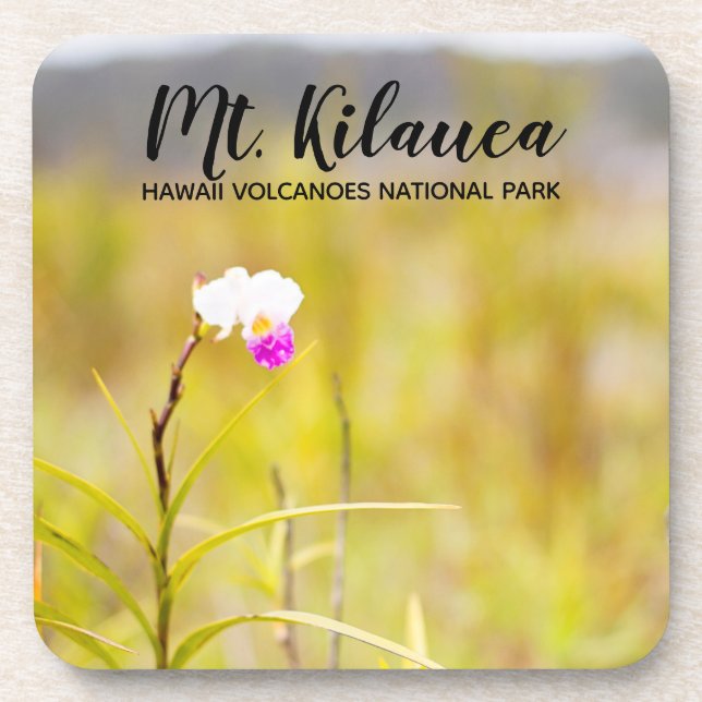 Mt. Kilauea Volcanoes National Park Hawaii Coaster (Front)