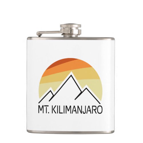 Mt Kilimanjaro Retro Flask