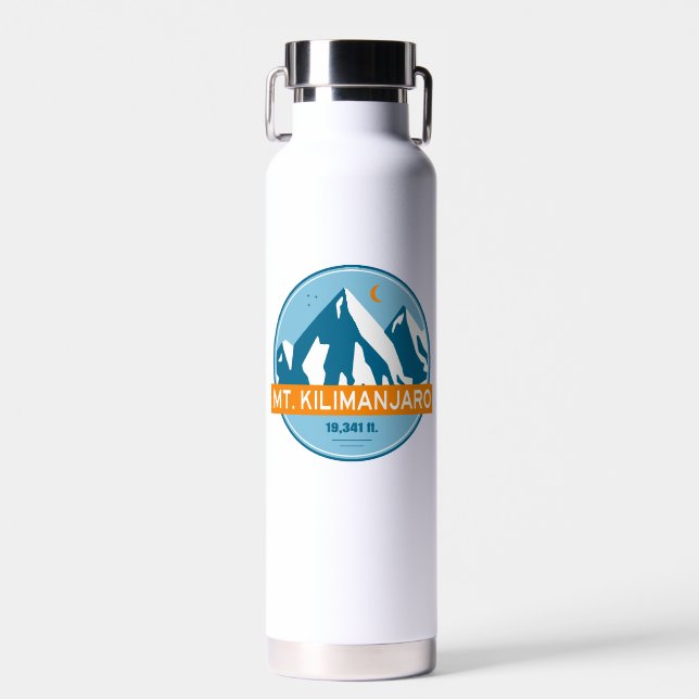 Mt. Kilimanjaro Stars Moon Water Bottle (Front)
