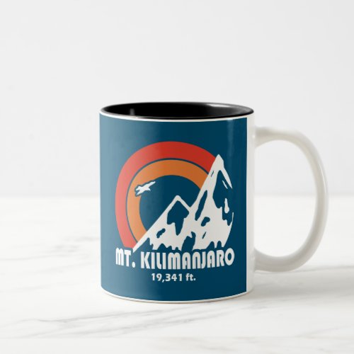Mt Kilimanjaro Sun Eagle Two_Tone Coffee Mug