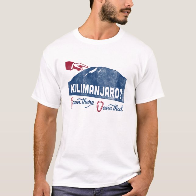 Mt Kilimanjaro T-shirt Mountain Climbing Tee (Front)