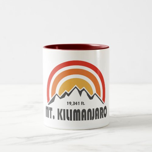 Mt Kilimanjaro Two_Tone Coffee Mug