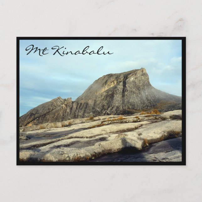 mt kinabalu rock postcard (Front)