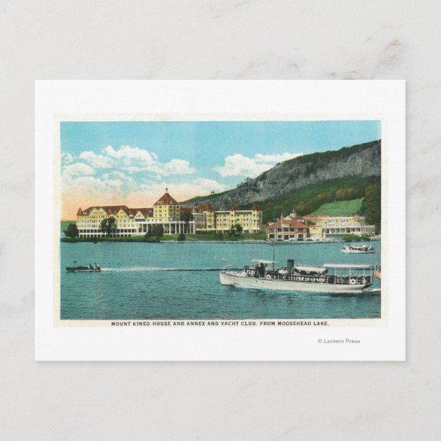 Mt Kineo House, Annex, and Yacht Club Postcard (Front)