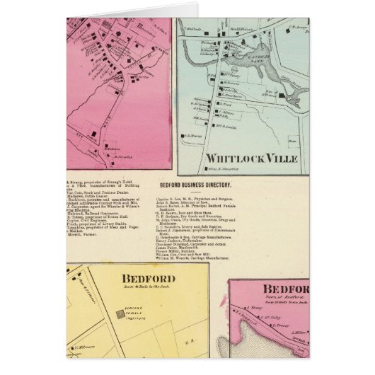 Mt Kisco, Katonah, Whitlock Ville, Bedford Cards (Front)