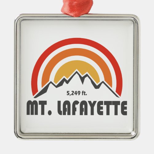 Mt Lafayette New Hampshire Metal Ornament