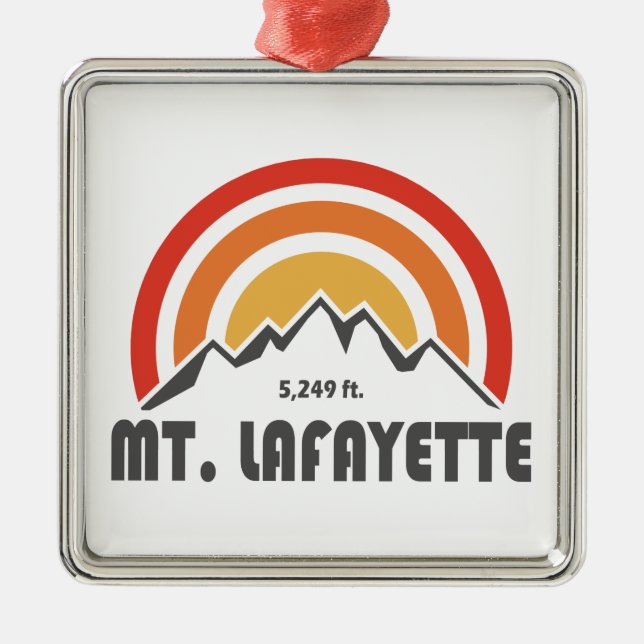Mt. Lafayette New Hampshire Metal Ornament (Front)