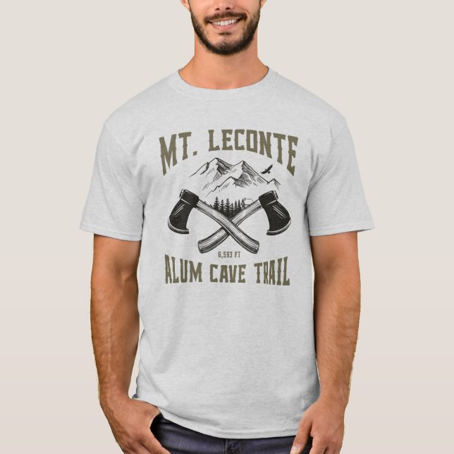 Mt. LeConte Alum Cave Trail Great Smoky Mountains T-Shirt (Front)