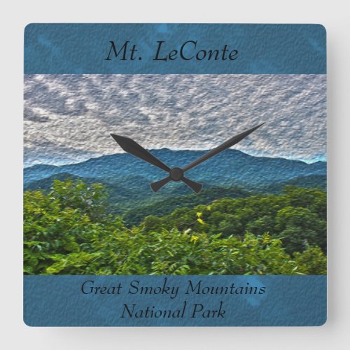 Mt LeConte Great Smoky Mountains Clock