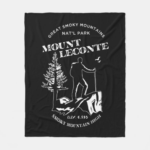 Mt Leconte   Great Smoky Mountains Fleece Blanket