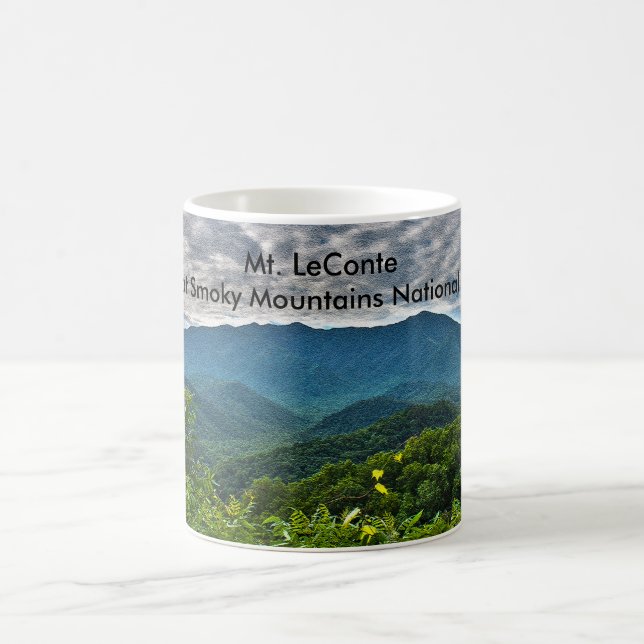 Mt. LeConte, Great Smoky Mountains Mug (Center)