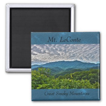 Mt. Leconte  Great Smoky Mountains Photo Magnet by LittleThingsDesigns at Zazzle