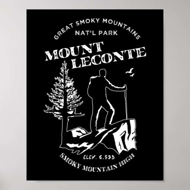 Mt Leconte Great Smoky Mountains Poster (Front)