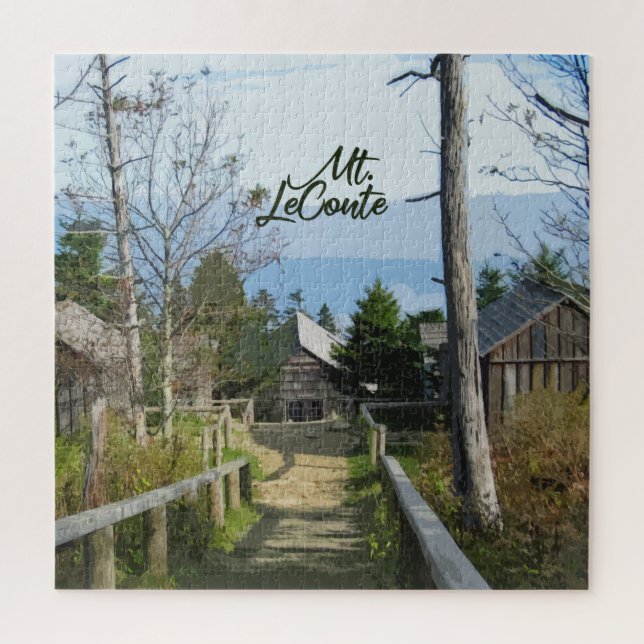 Mt. LeConte Rustic Cabins in GSMNP Jigsaw Puzzle (Vertical)