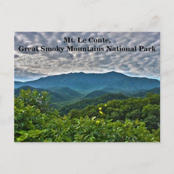 Mt. Leconte Smoky Mountains National Park Postcard by LittleThingsDesigns at Zazzle