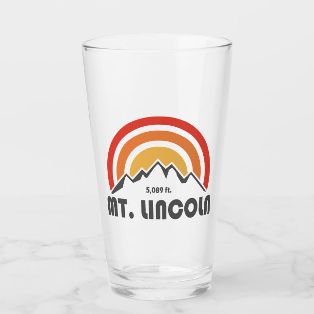 Mt. Lincoln New Hampshire Glass (Front)