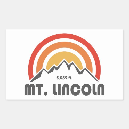 Mt Lincoln New Hampshire Rectangular Sticker