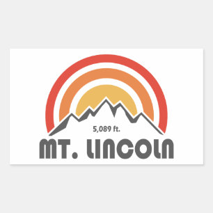 Mt. Lincoln New Hampshire Rectangular Sticker