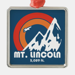Mt. Lincoln New Hampshire Sun Eagle Metal Ornament