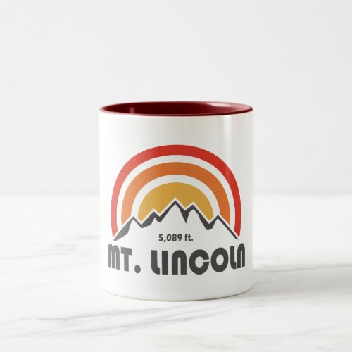 Mt Lincoln New Hampshire Two_Tone Coffee Mug