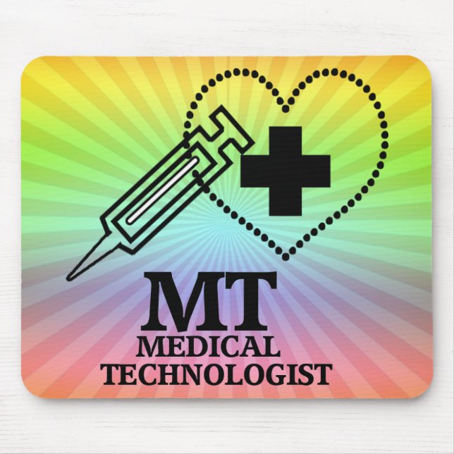 MT LOGO SYRINGE HEART MEDICAL TECH MOUSE PAD (Front)