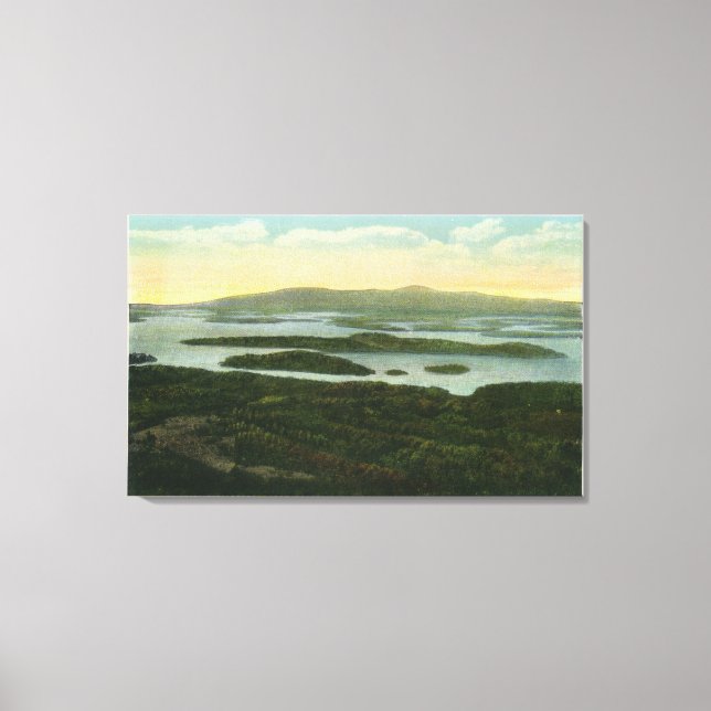 Mt. Major Aerial View of Rattlesnake Island, Canvas Print (Front)