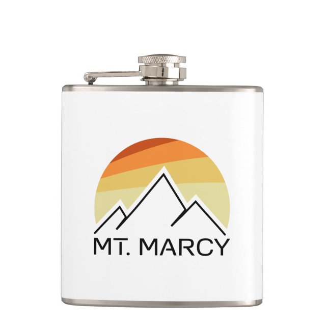 Mt. Marcy Retro Flask (Front)