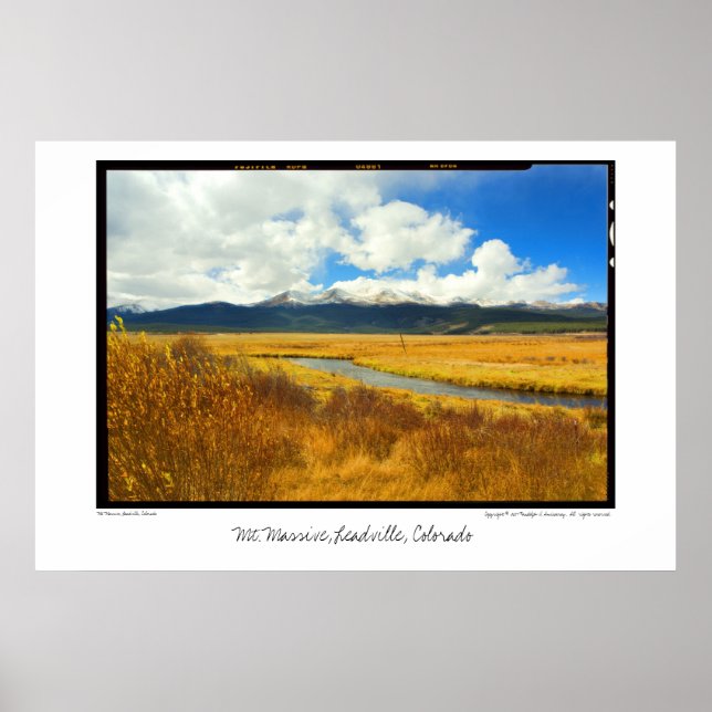Mt. Massive, Leadville, Colorado Poster (Front)