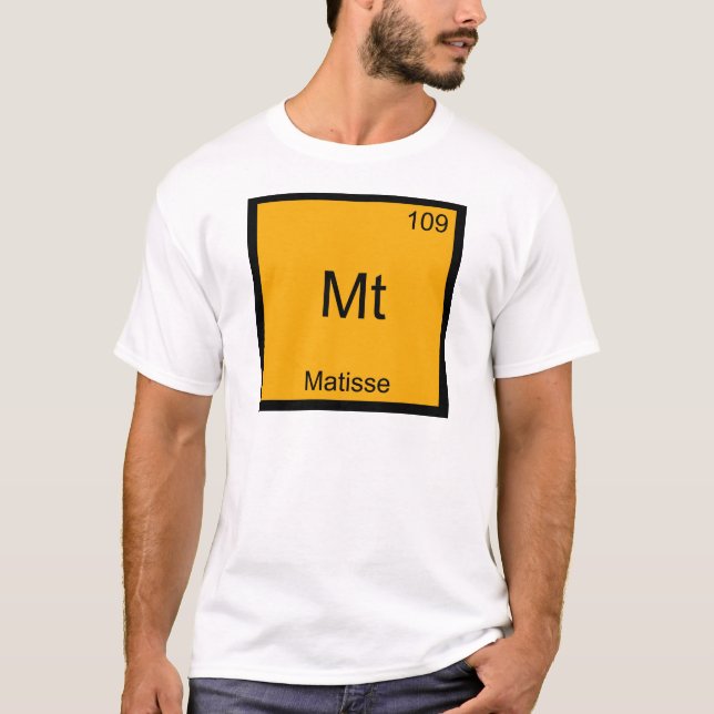 Mt - Matisse Funny Chemistry Element Symbol Tee (Front)