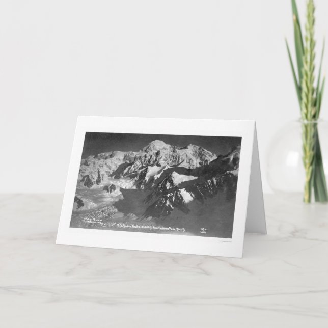 Mt. McKinley Alaska 1910 Card (Front)