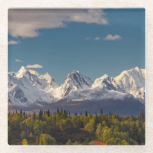 Mt. McKinley   Alaska Glass Coaster