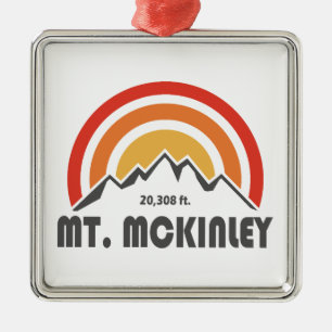 Mt. McKinley Alaska Metal Ornament