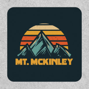 Mt. McKinley Alaska Retro Turquoise Patch