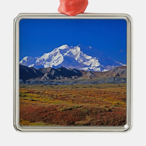Mt  McKinley Denali National Park  Alaska Metal Ornament