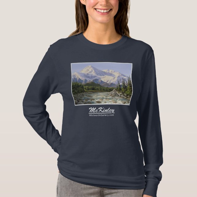 Mt. McKinley Tee Shirt - Denali Alaskan Landscape (Front)