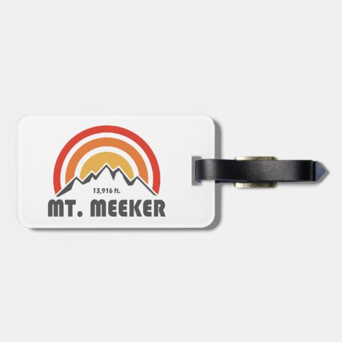 Mt Meeker Colorado Luggage Tag